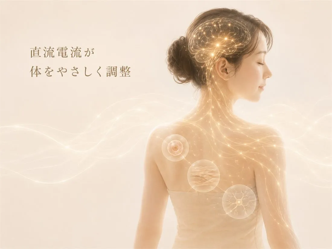 直流電流による電界療法のイメージ